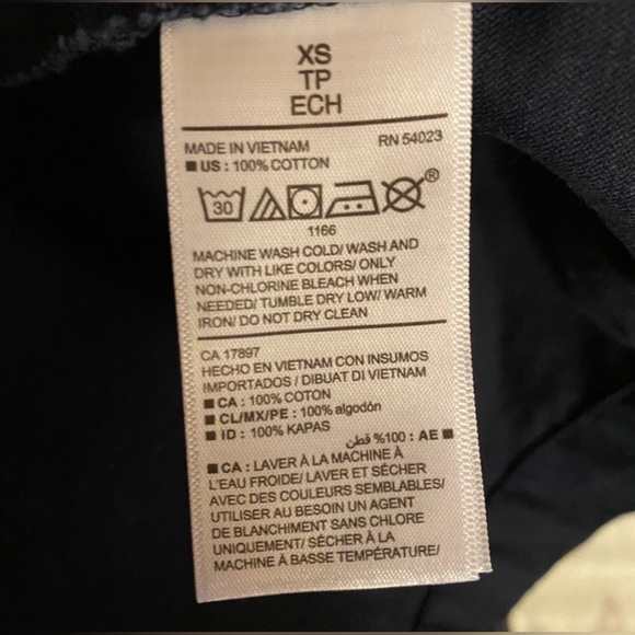 Old Navy Utility Jacket. Navy Blue/Size XS. NWT. - Picture 5 of 5